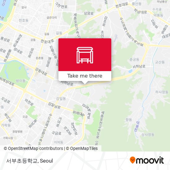 서부초등학교 map