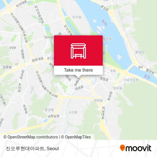 진모루현대아파트 map