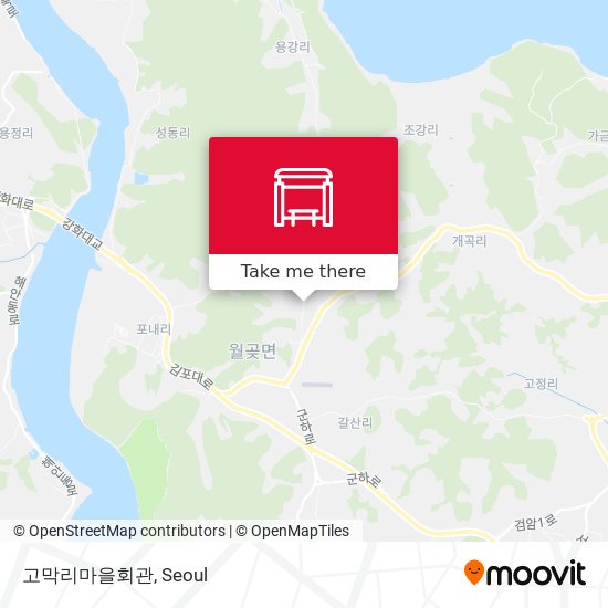 고막리마을회관 map