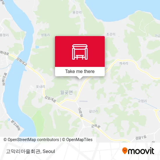 고막리마을회관 map