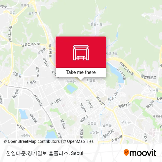한일타운.경기일보.홈플러스 map