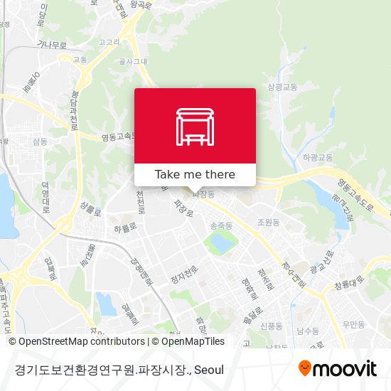 경기도보건환경연구원.파장시장. map