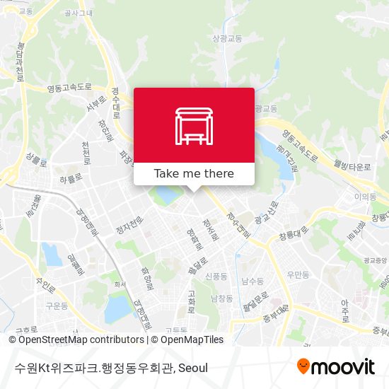수원Kt위즈파크.행정동우회관 map