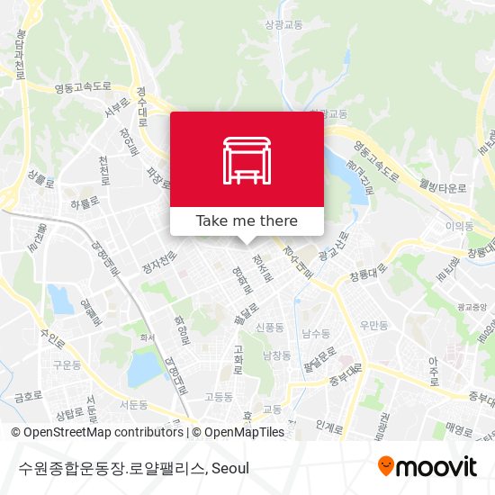 수원종합운동장.로얄팰리스 map