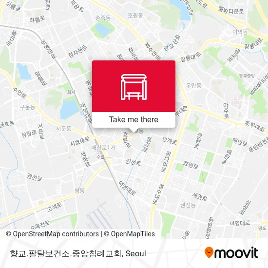 향교.팔달보건소.중앙침례교회 map
