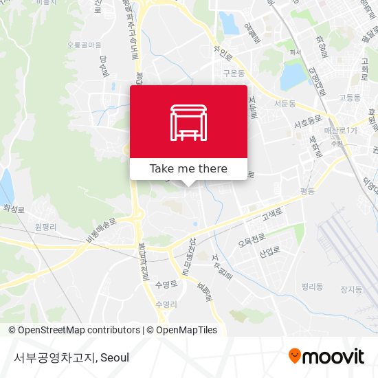 서부공영차고지 map