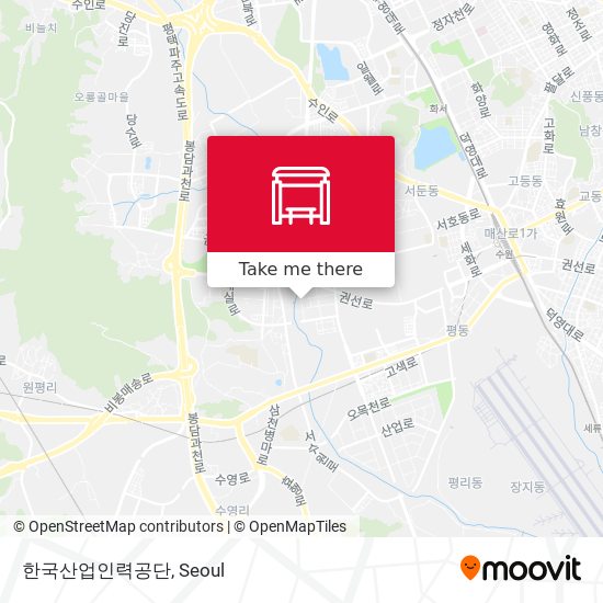 한국산업인력공단 map