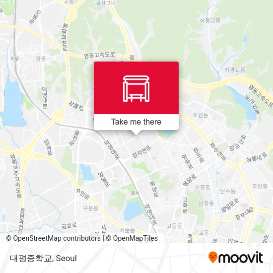대평중학교 map