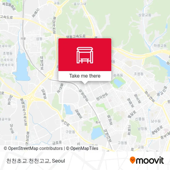 천천초교.천천고교 map