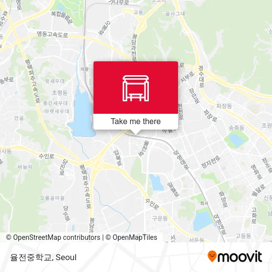 율전중학교 map