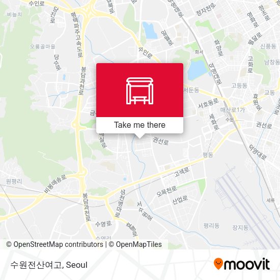 수원전산여고 map