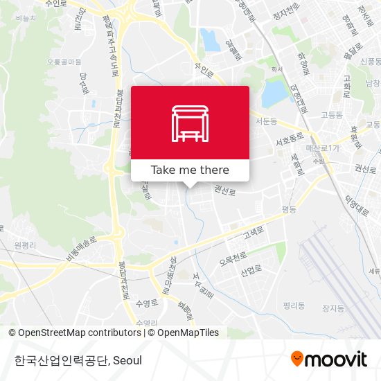 한국산업인력공단 map