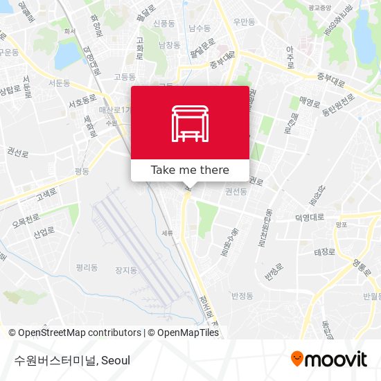 수원버스터미널 map