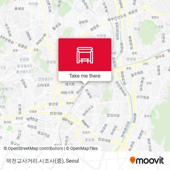 덕전교사거리.시조사(중) map