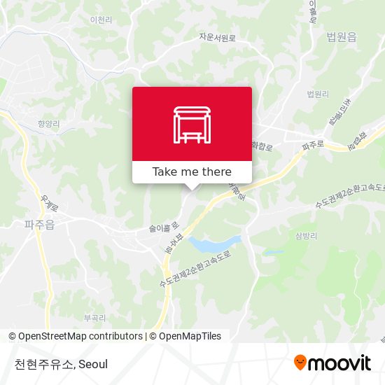 천현주유소 map