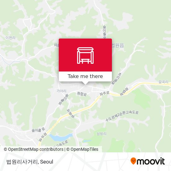 법원리사거리 map