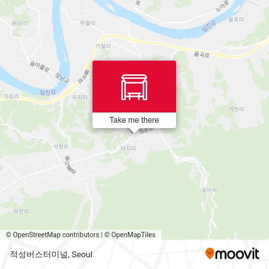 적성버스터미널 map