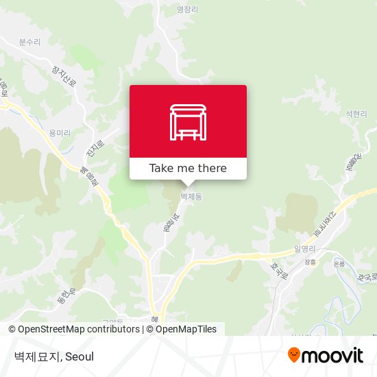 벽제묘지 map