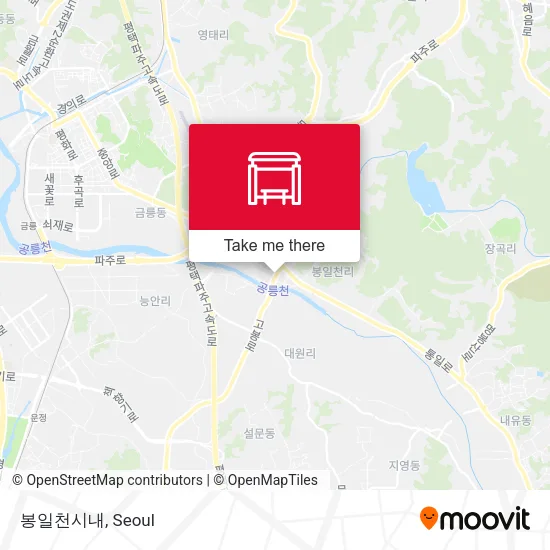 봉일천시내 map