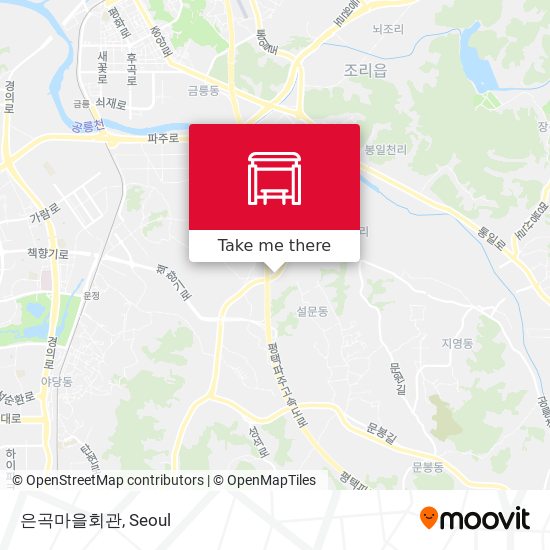 은곡마을회관 map
