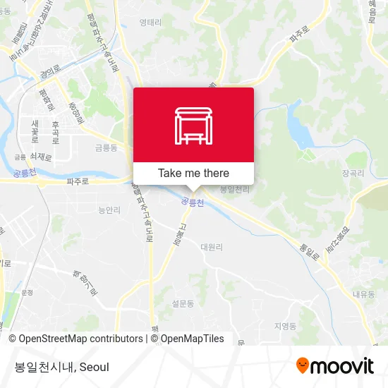 봉일천시내 map