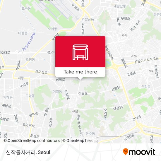 신작동사거리 map