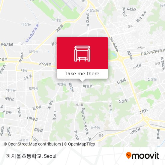 까치울초등학교 map