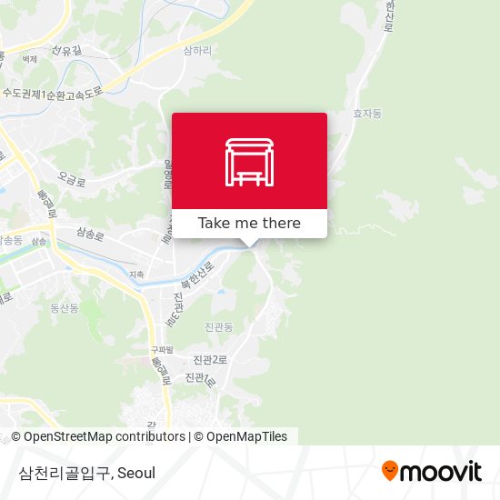 삼천리골입구 map