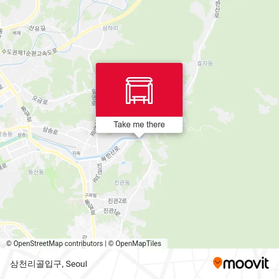 삼천리골입구 map