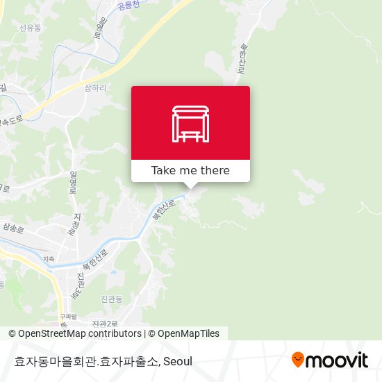 효자동마을회관.효자파출소 map