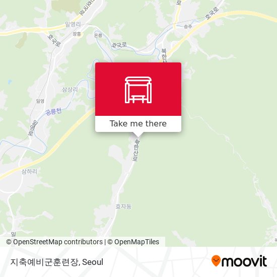 지축예비군훈련장 map