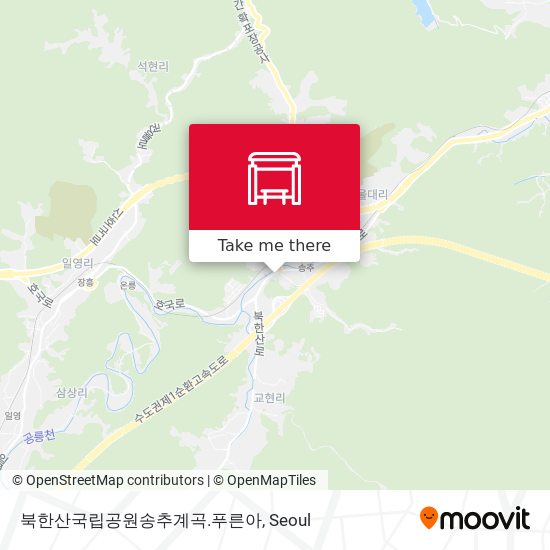 북한산국립공원송추계곡.푸른아 map