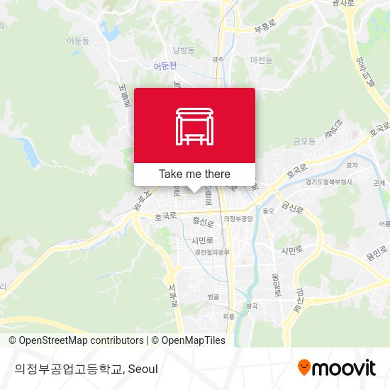 의정부공업고등학교 map
