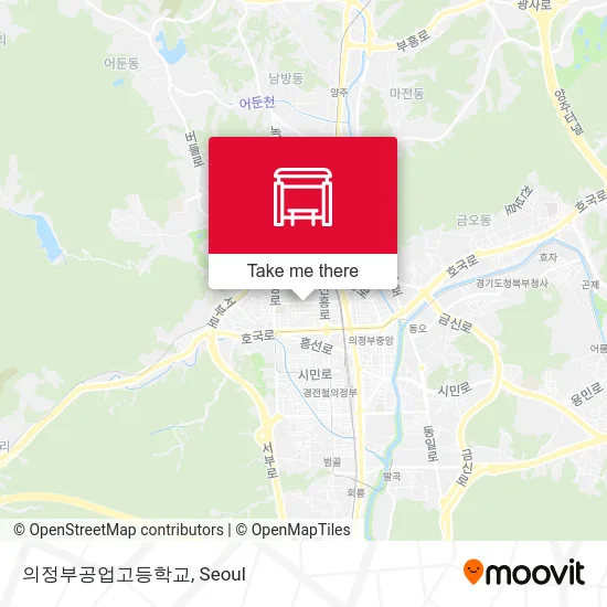 의정부공업고등학교 map