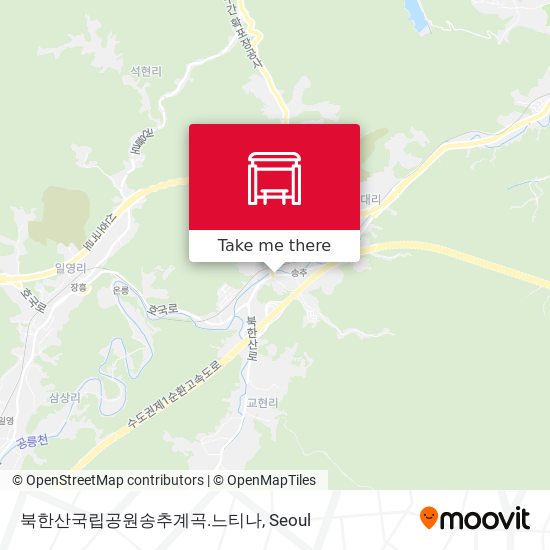 북한산국립공원송추계곡.느티나 map