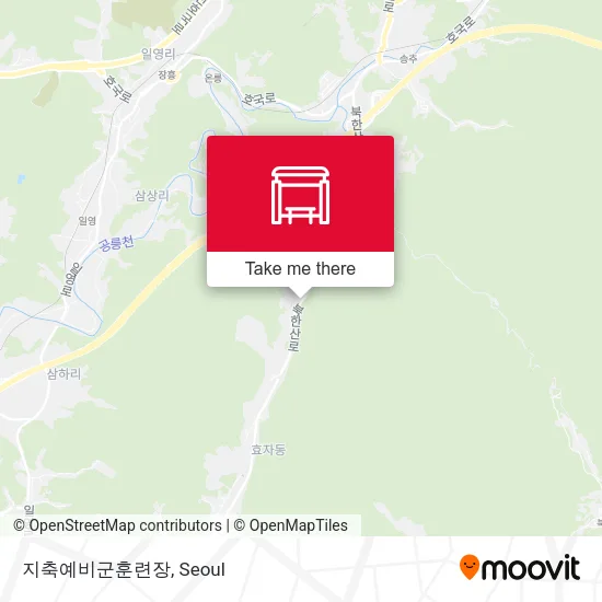 지축예비군훈련장 map