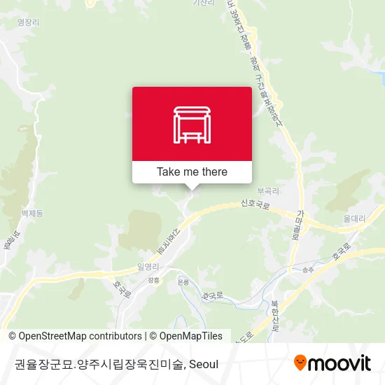 권율장군묘.양주시립장욱진미술 map