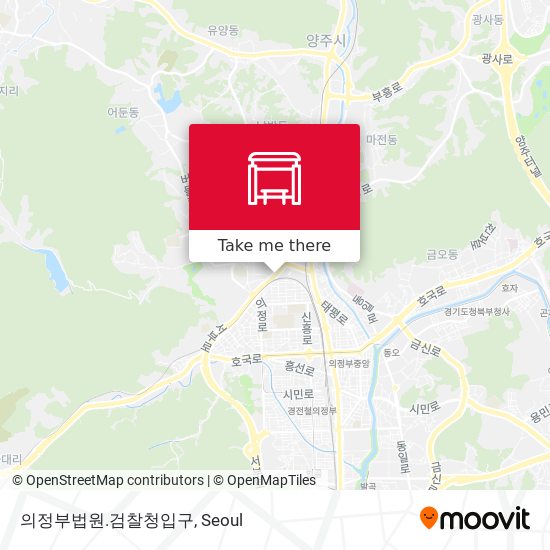 의정부법원.검찰청입구 map