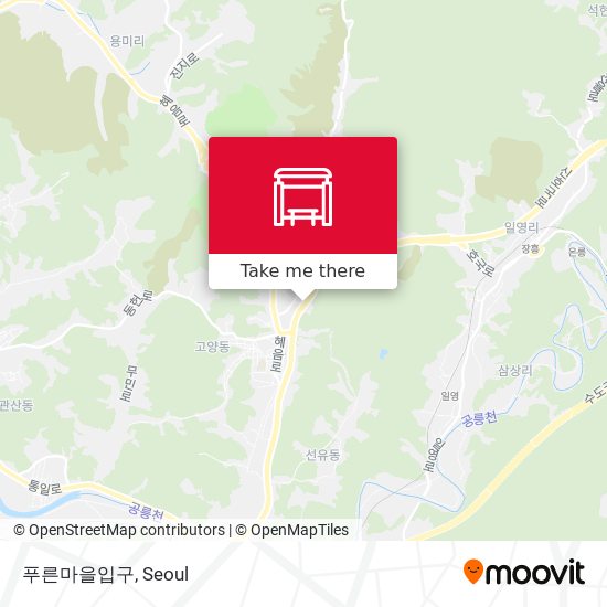 푸른마을입구 map