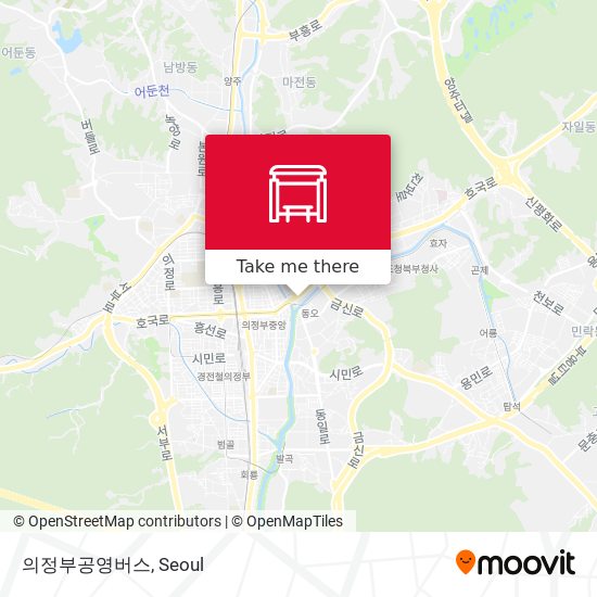 의정부공영버스 map