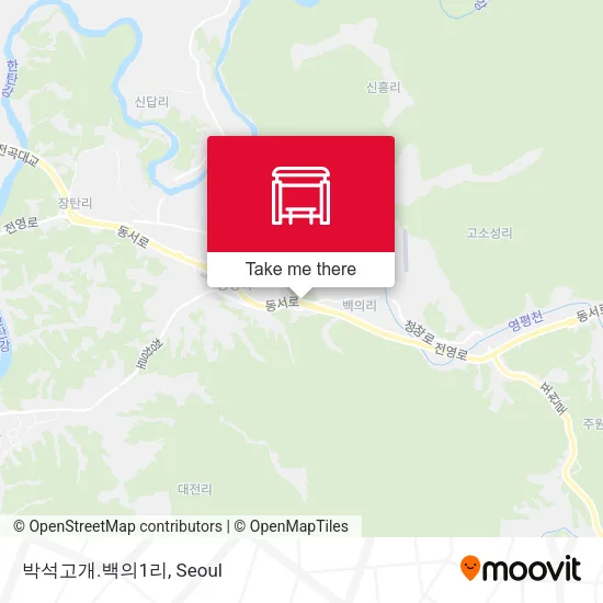 박석고개.백의1리 map