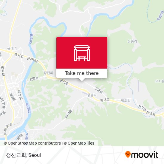 청산교회 map