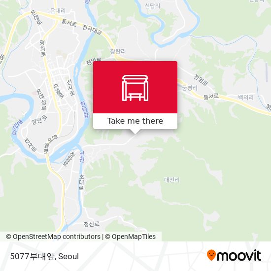 5077부대앞 map
