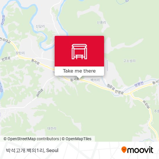 박석고개.백의1리 map