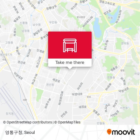 영통구청 map