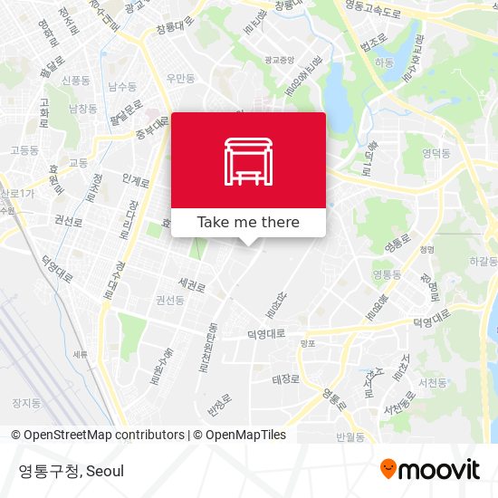 영통구청 map