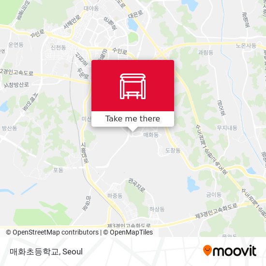 매화초등학교 map