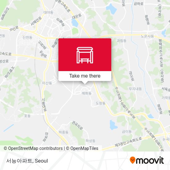 서능아파트 map