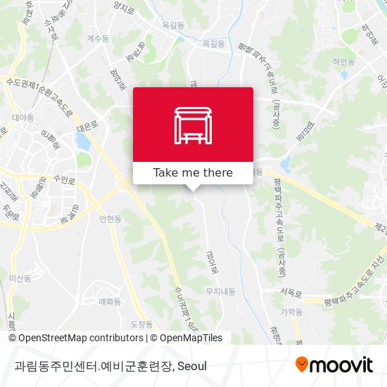 과림동주민센터.예비군훈련장 map