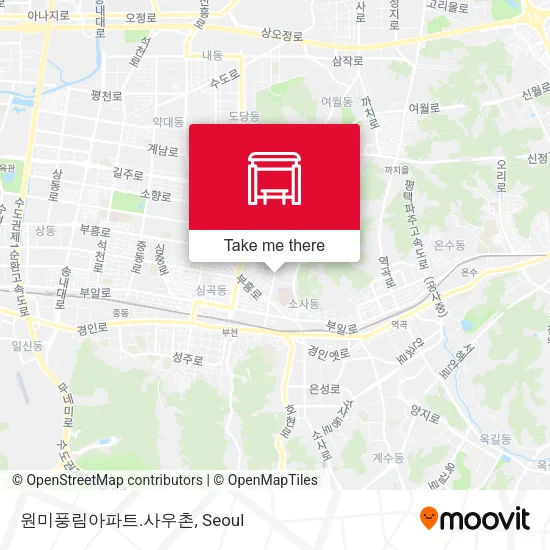 원미풍림아파트.사우촌 map